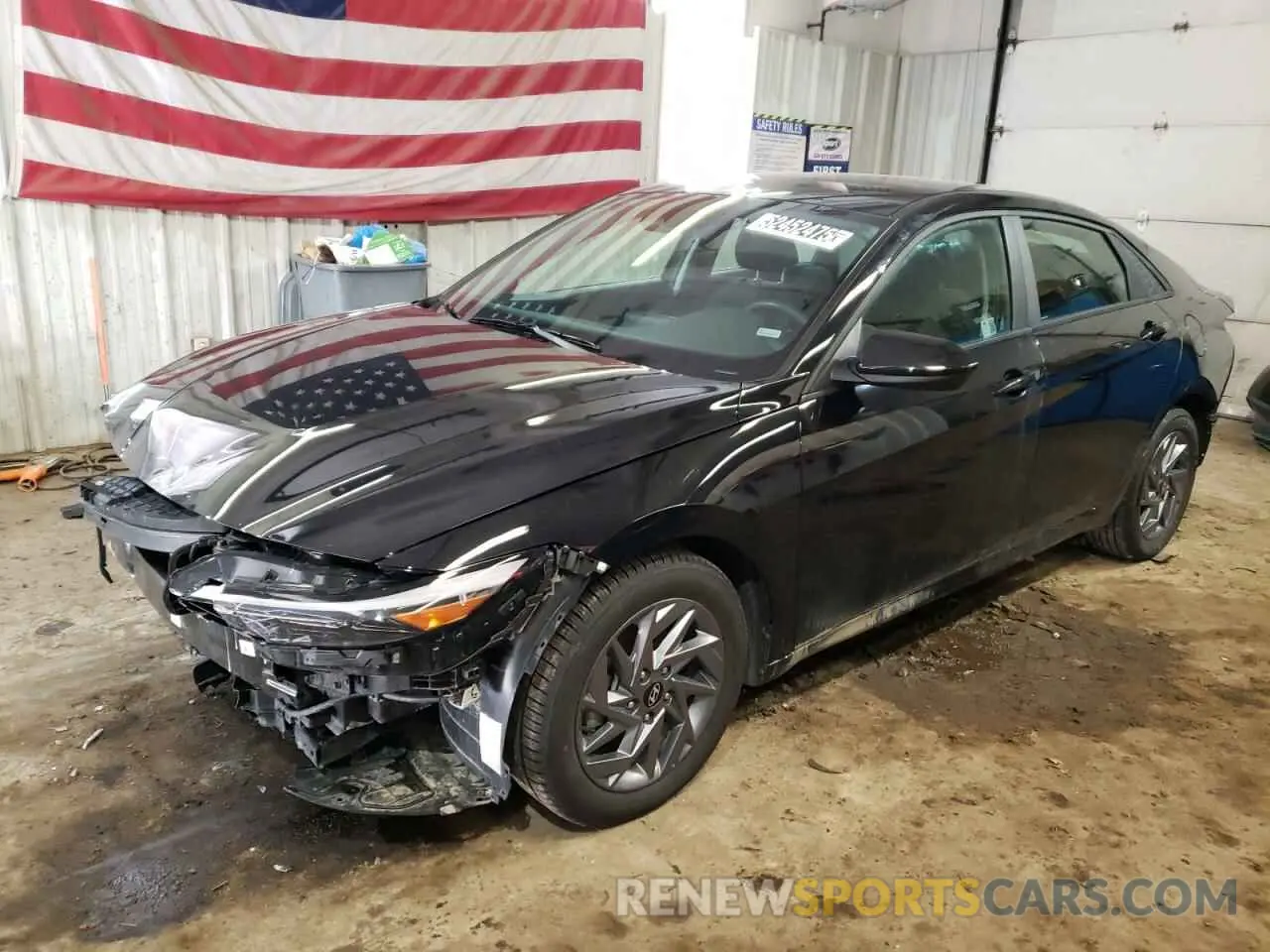 1 Photograph of a damaged car KMHLM4DG0RU752010 HYUNDAI ELANTRA 2024