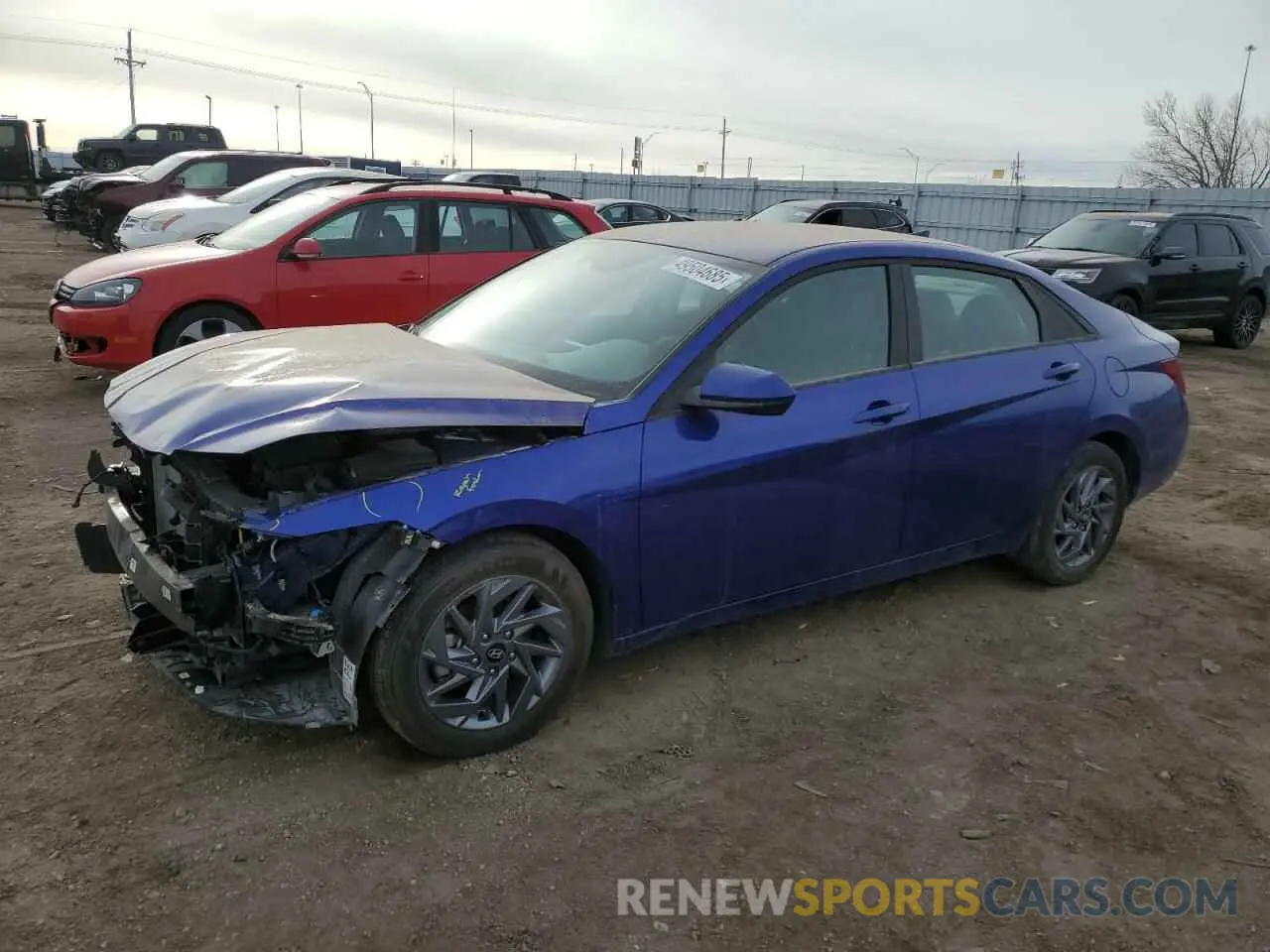 1 Photograph of a damaged car KMHLM4DG0RU811458 HYUNDAI ELANTRA 2024