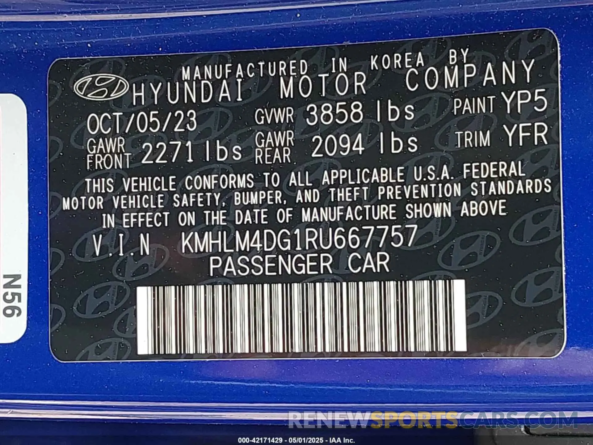 9 Photograph of a damaged car KMHLM4DG1RU667757 HYUNDAI ELANTRA 2024