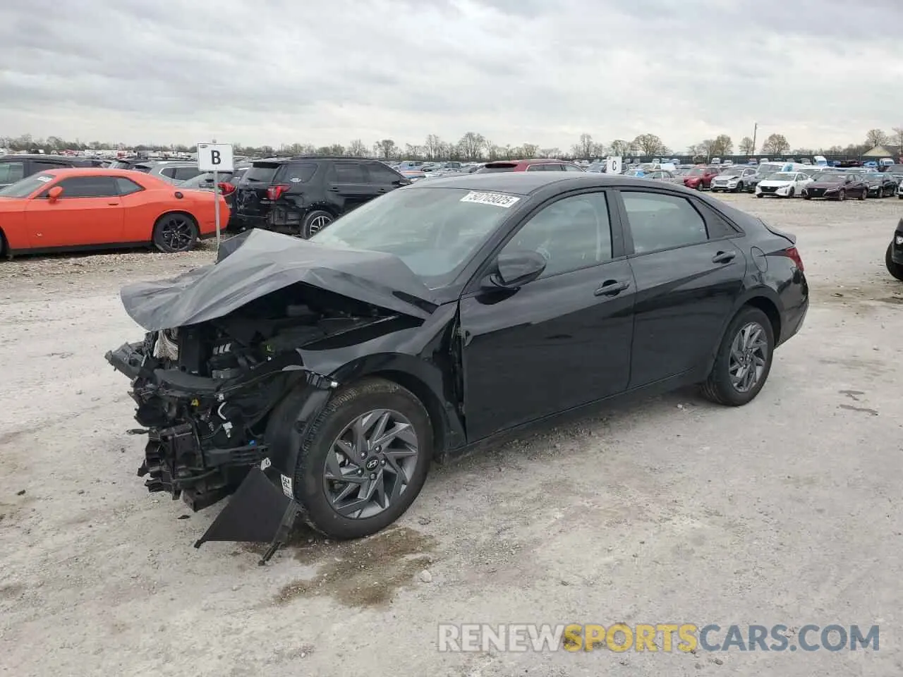 1 Photograph of a damaged car KMHLM4DG1RU691170 HYUNDAI ELANTRA 2024