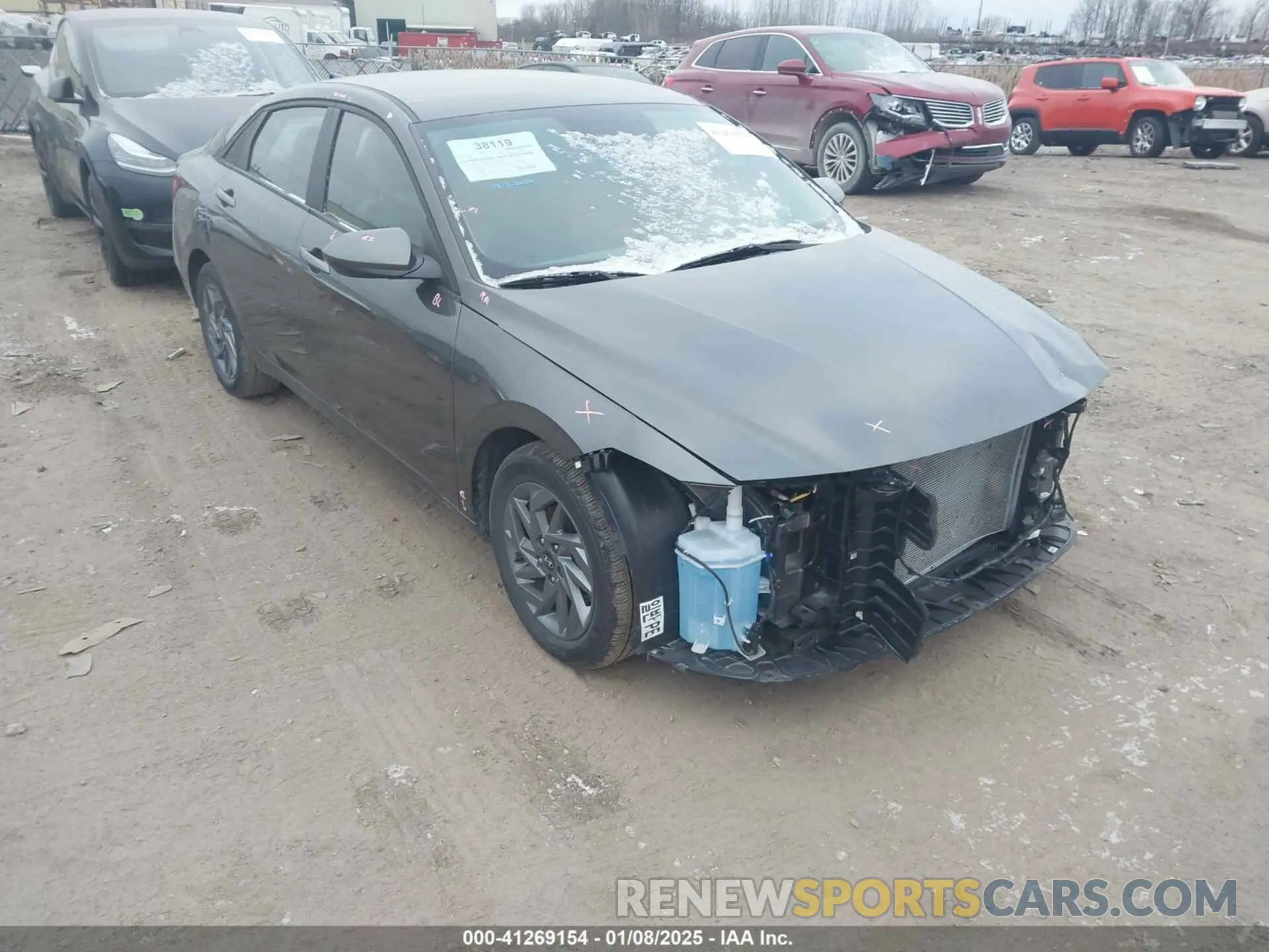 1 Photograph of a damaged car KMHLM4DG2RU745317 HYUNDAI ELANTRA 2024