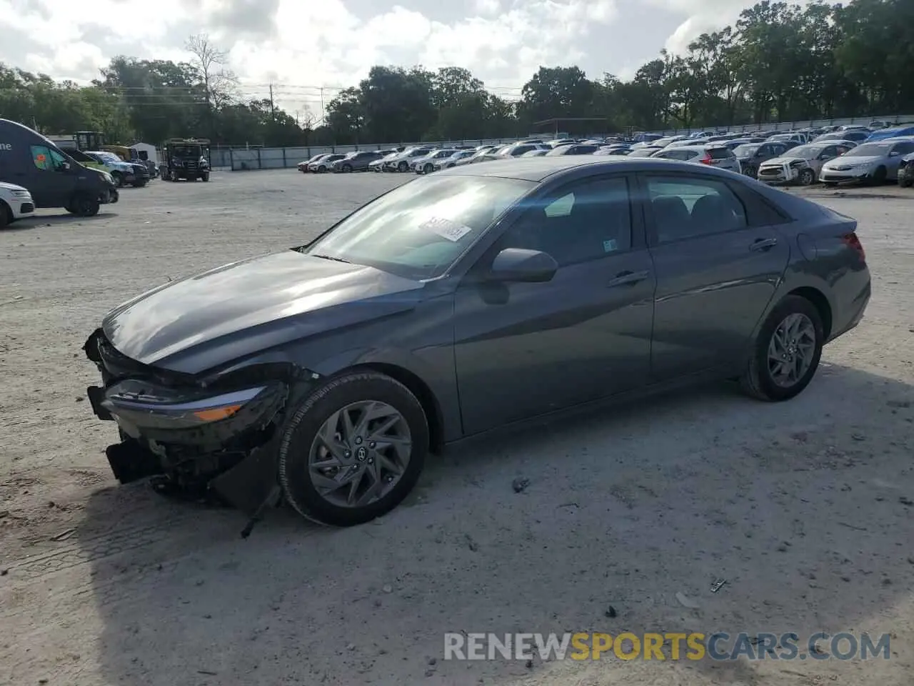 1 Photograph of a damaged car KMHLM4DG2RU747701 HYUNDAI ELANTRA 2024