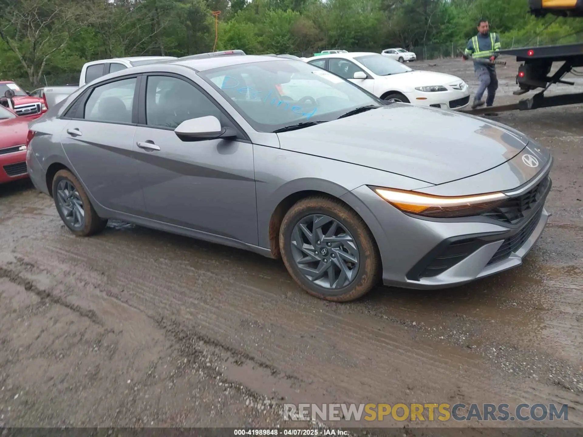 1 Photograph of a damaged car KMHLM4DG2RU748606 HYUNDAI ELANTRA 2024
