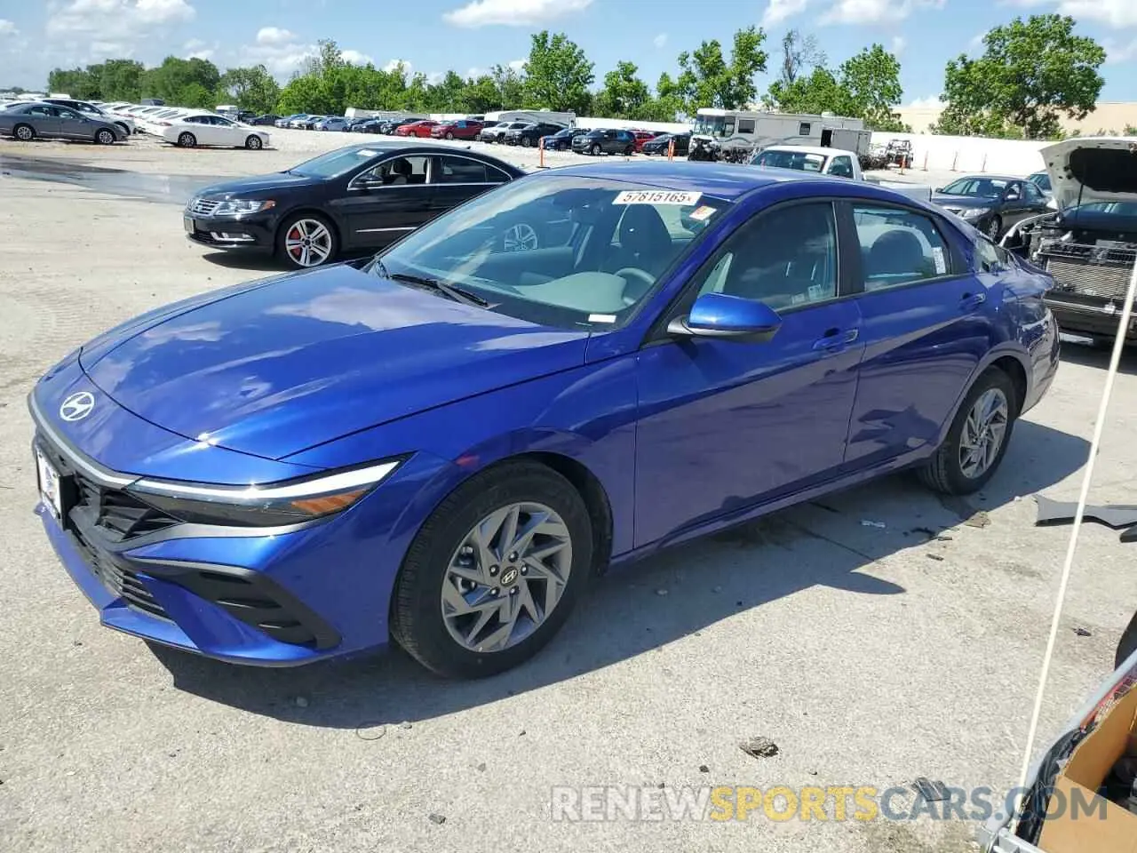 1 Photograph of a damaged car KMHLM4DG2RU811090 HYUNDAI ELANTRA 2024