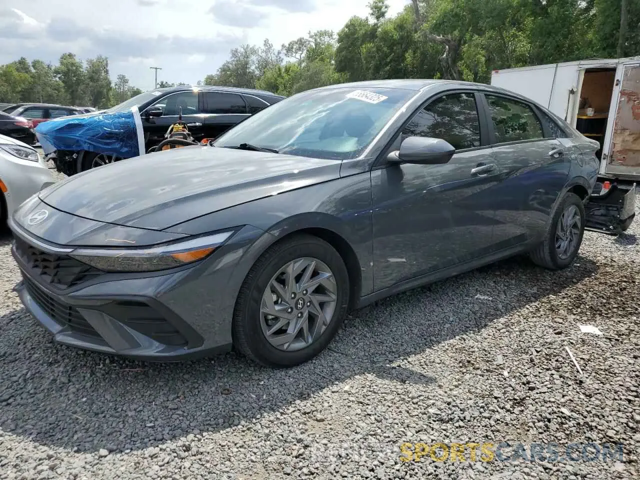 1 Photograph of a damaged car KMHLM4DG3RU755189 HYUNDAI ELANTRA 2024