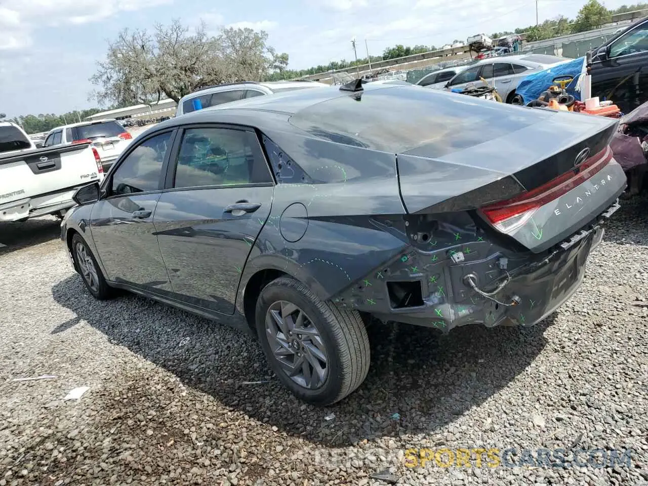 2 Photograph of a damaged car KMHLM4DG3RU755189 HYUNDAI ELANTRA 2024