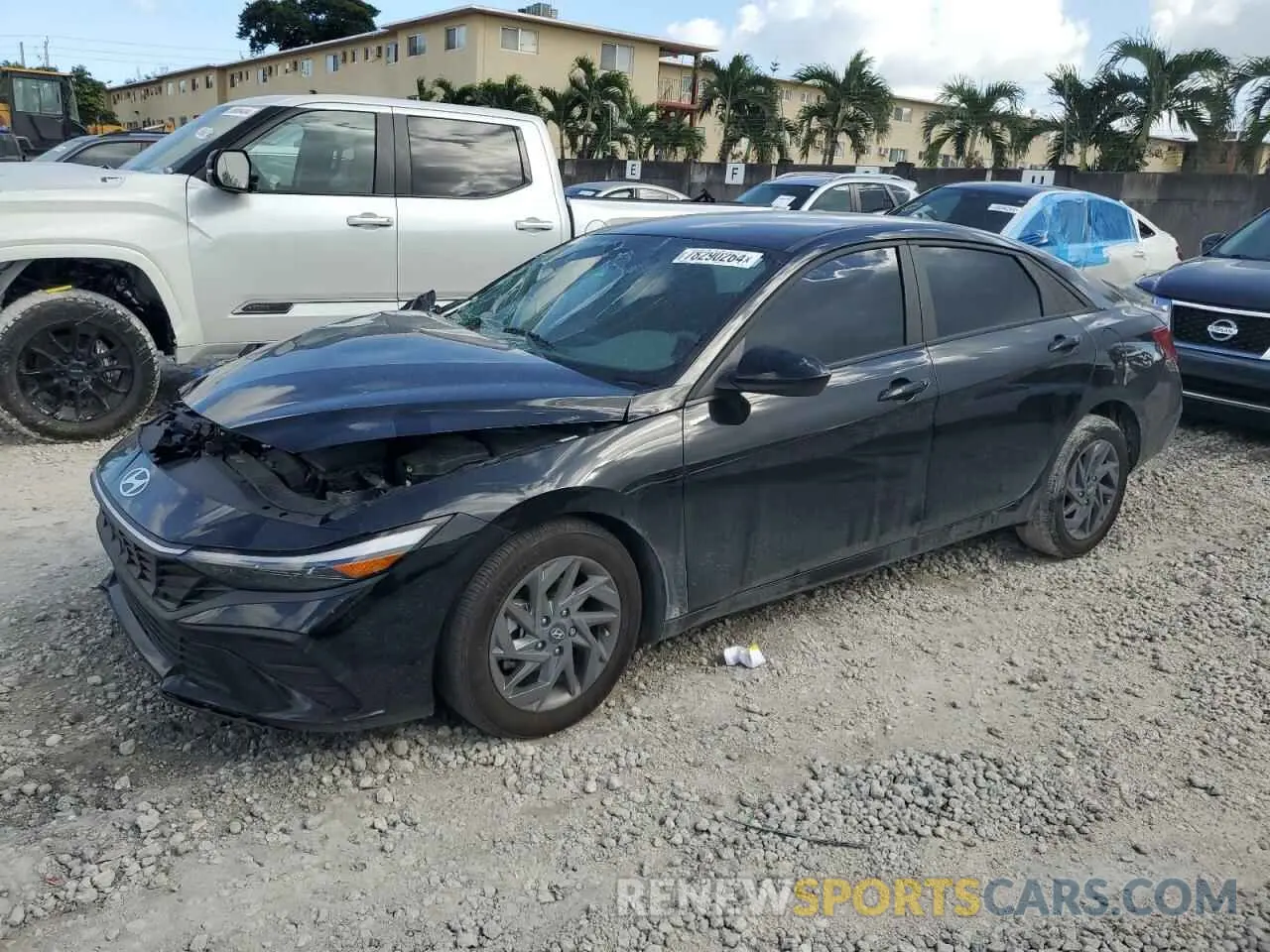 1 Photograph of a damaged car KMHLM4DG3RU776253 HYUNDAI ELANTRA 2024
