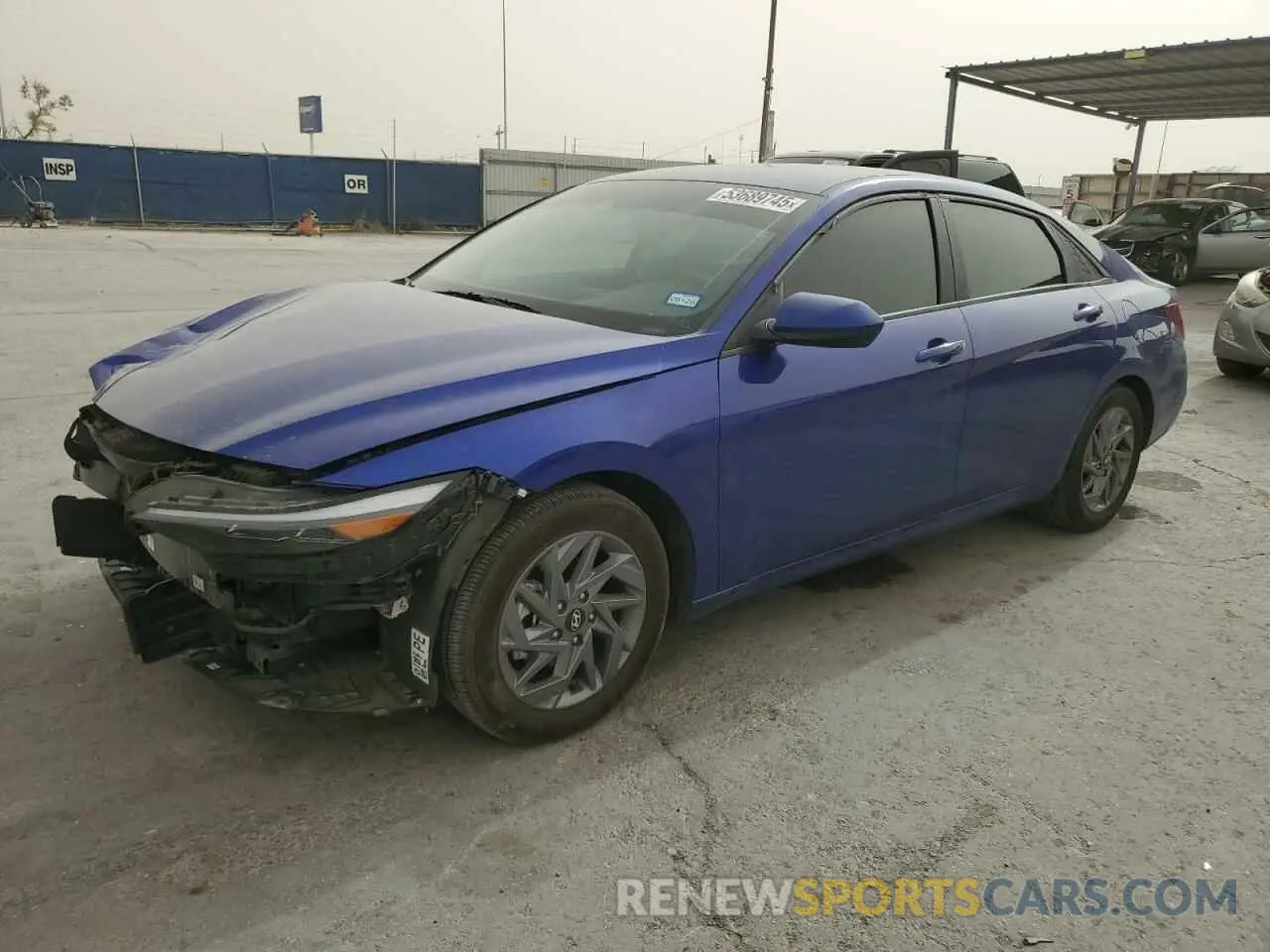 1 Photograph of a damaged car KMHLM4DG3RU795353 HYUNDAI ELANTRA 2024