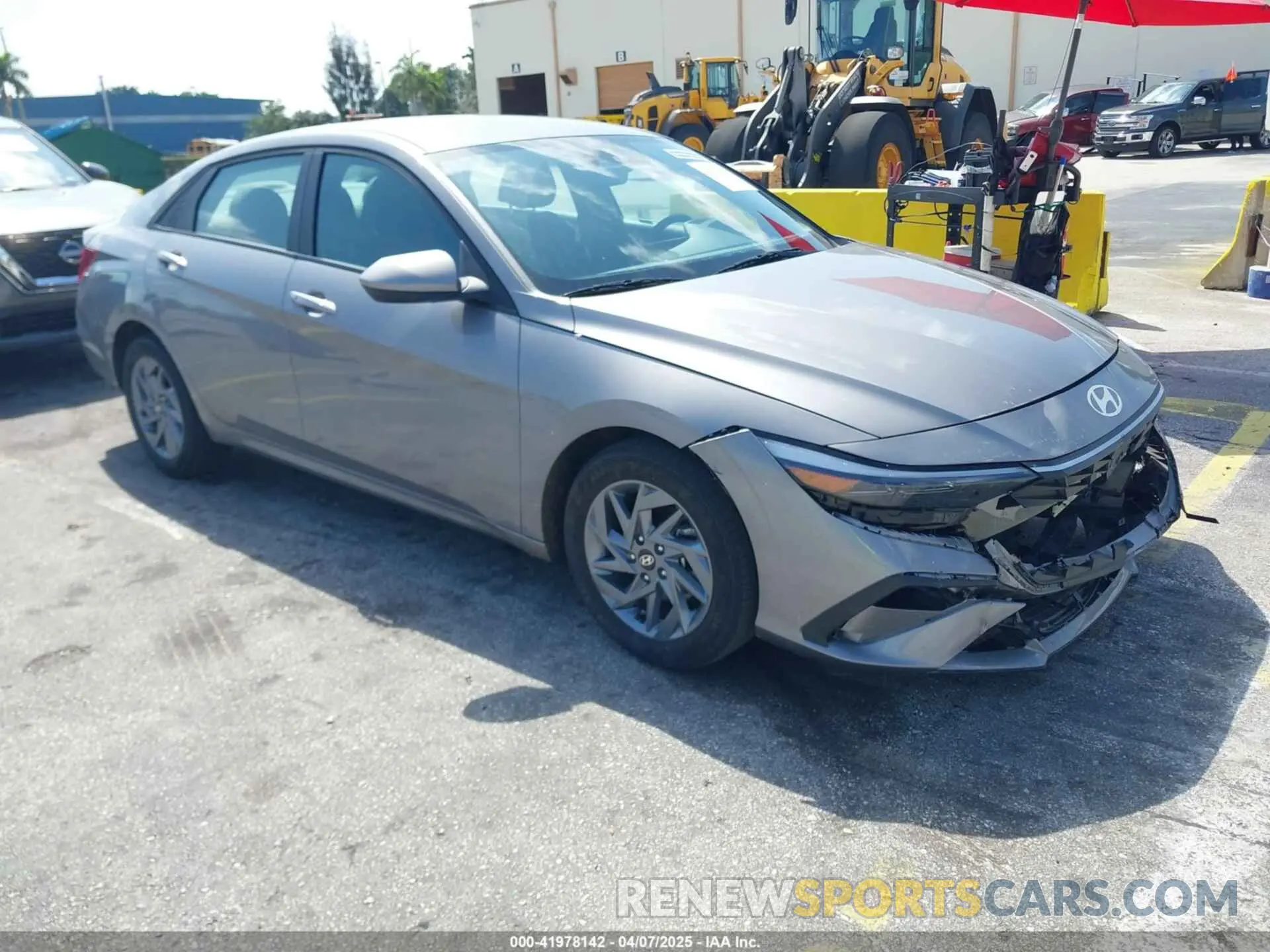 1 Photograph of a damaged car KMHLM4DG3RU820820 HYUNDAI ELANTRA 2024