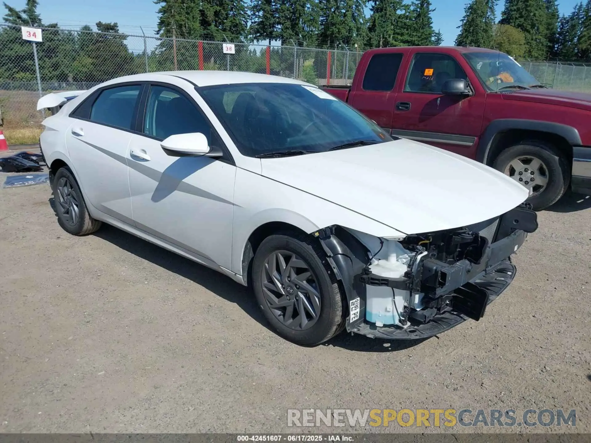 1 Photograph of a damaged car KMHLM4DG4RU694158 HYUNDAI ELANTRA 2024