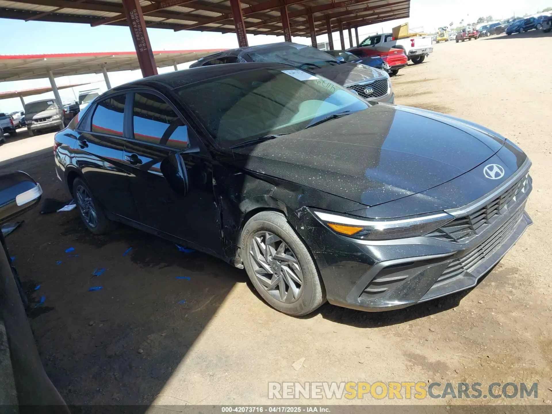 1 Photograph of a damaged car KMHLM4DG4RU696198 HYUNDAI ELANTRA 2024