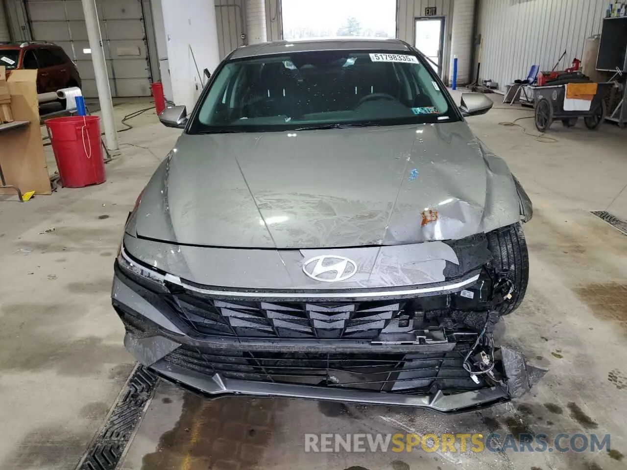 5 Photograph of a damaged car KMHLM4DG4RU755931 HYUNDAI ELANTRA 2024