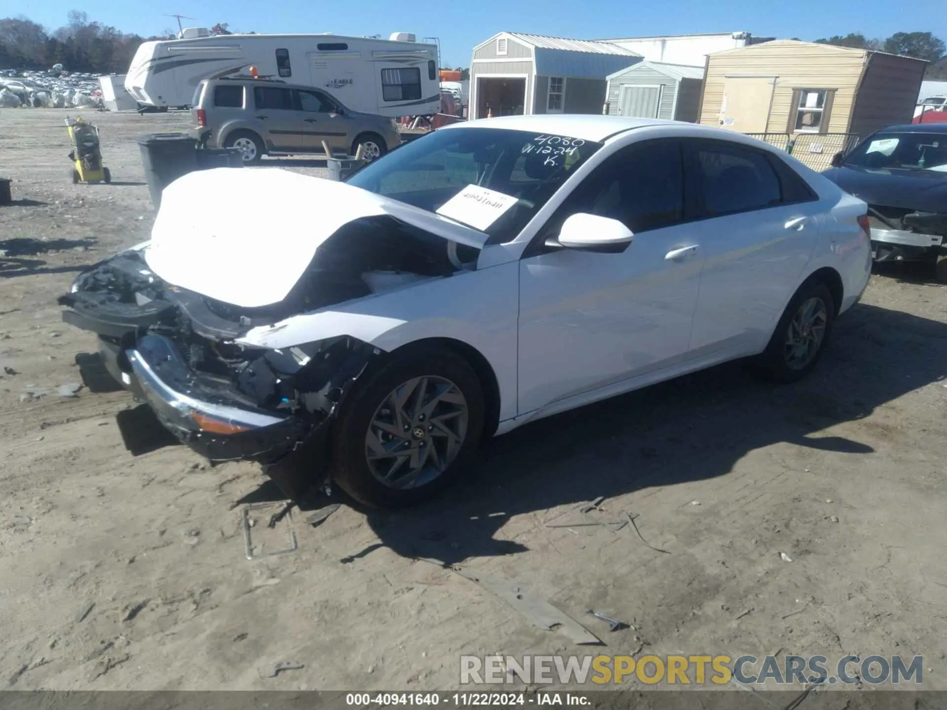 2 Photograph of a damaged car KMHLM4DG4RU764080 HYUNDAI ELANTRA 2024