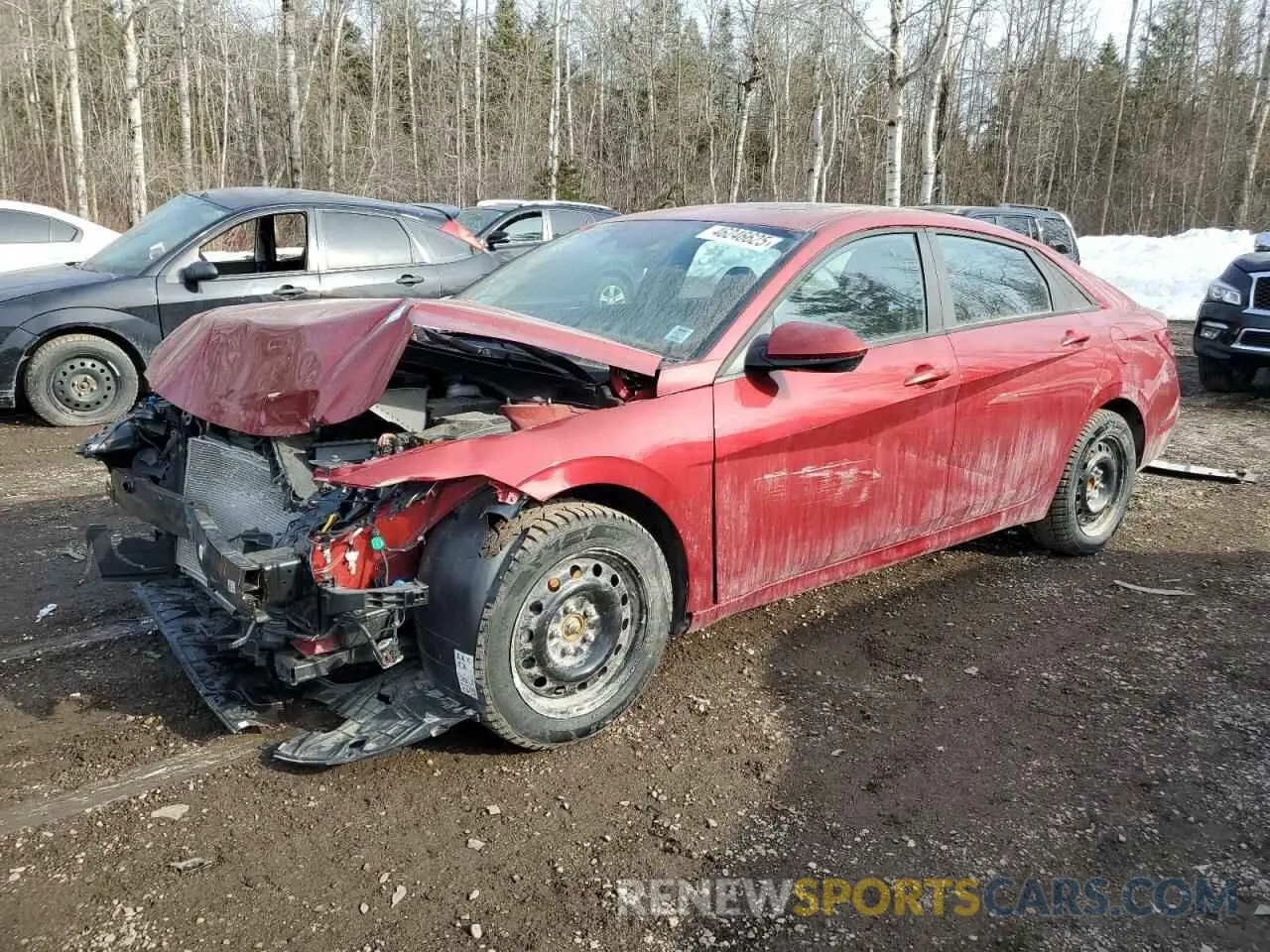 1 Photograph of a damaged car KMHLM4DG4RU777783 HYUNDAI ELANTRA 2024