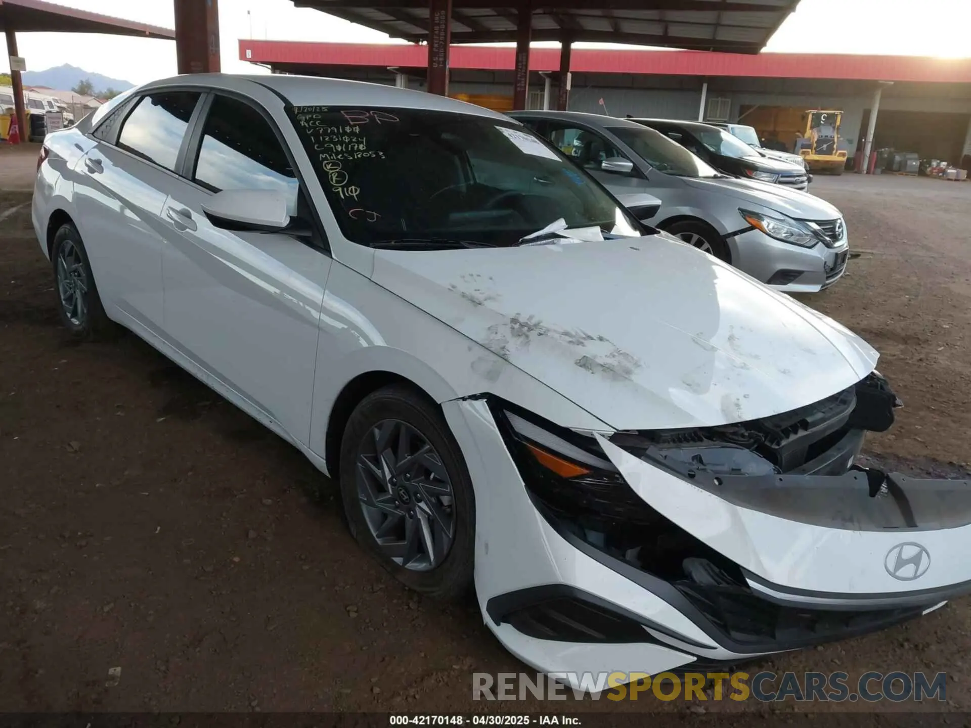 1 Photograph of a damaged car KMHLM4DG4RU779100 HYUNDAI ELANTRA 2024