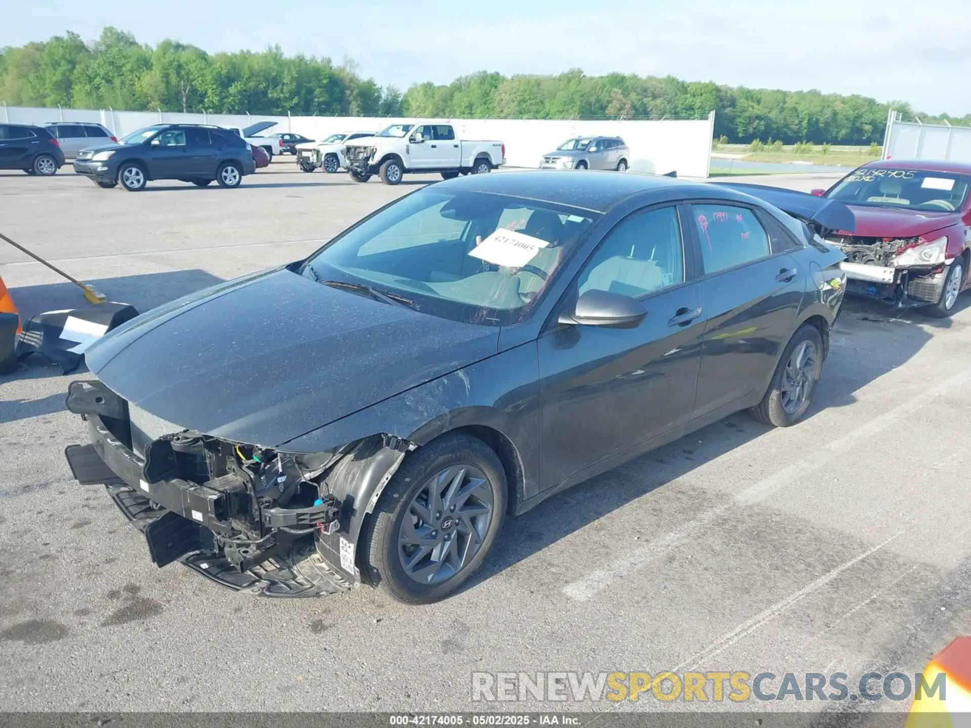 2 Photograph of a damaged car KMHLM4DG4RU785057 HYUNDAI ELANTRA 2024