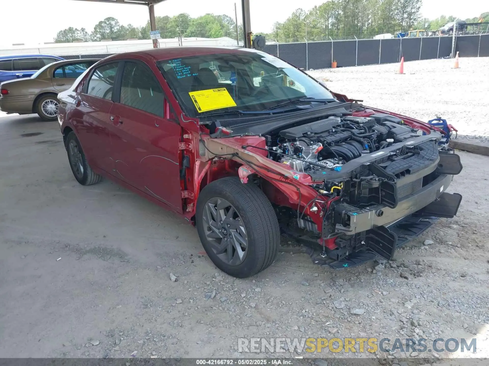 1 Photograph of a damaged car KMHLM4DG4RU798584 HYUNDAI ELANTRA 2024