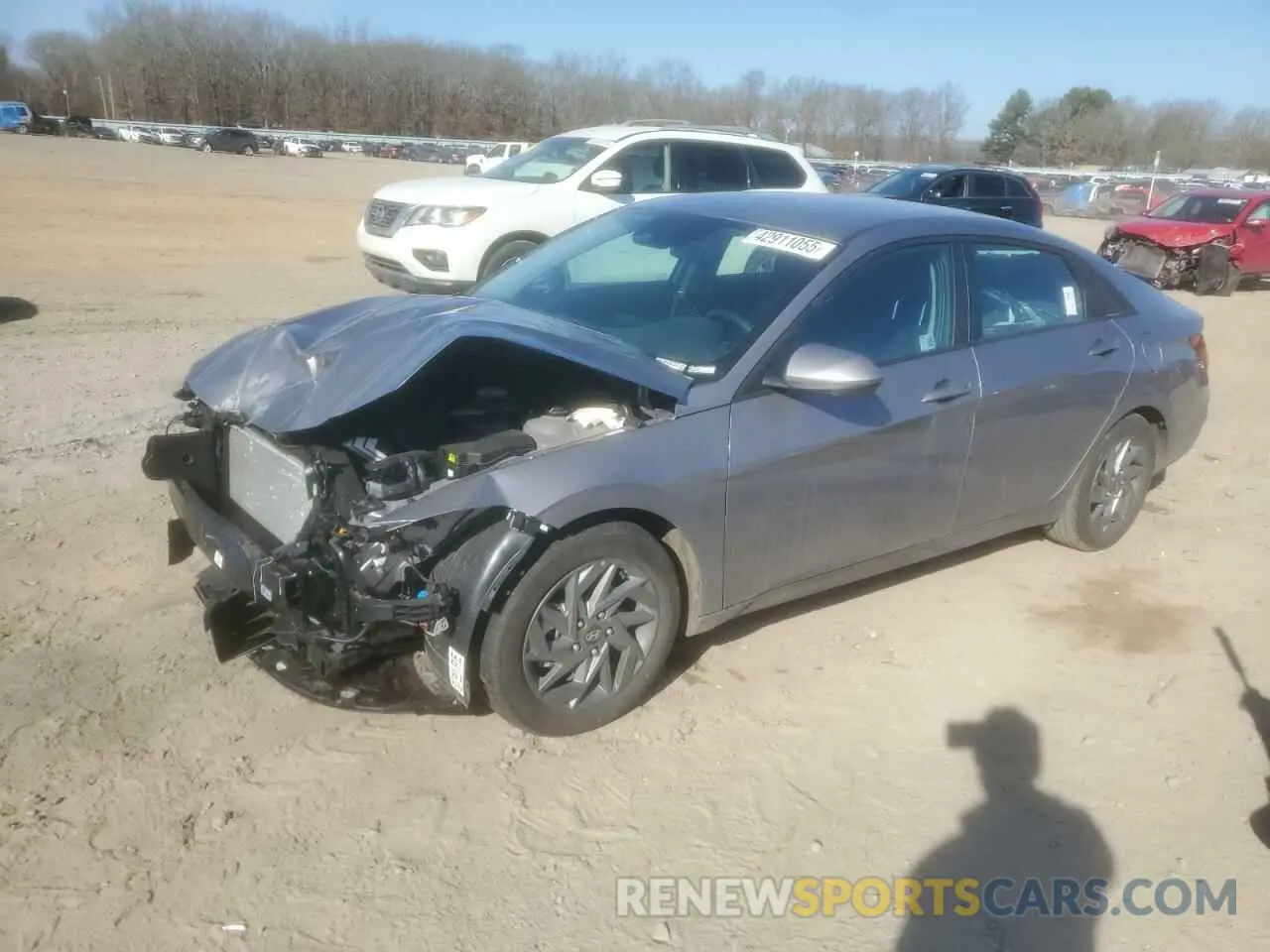 1 Photograph of a damaged car KMHLM4DG4RU806344 HYUNDAI ELANTRA 2024