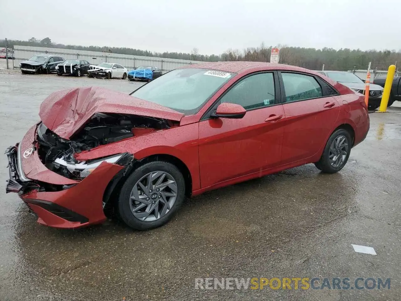 1 Photograph of a damaged car KMHLM4DG4RU829624 HYUNDAI ELANTRA 2024