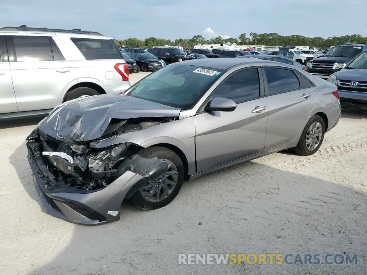 1 Photograph of a damaged car KMHLM4DG4RU835410 HYUNDAI ELANTRA 2024