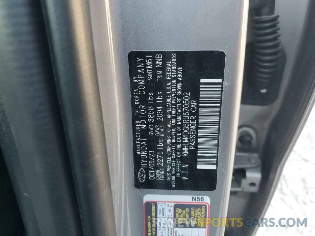 12 Photograph of a damaged car KMHLM4DG5RU670502 HYUNDAI ELANTRA 2024