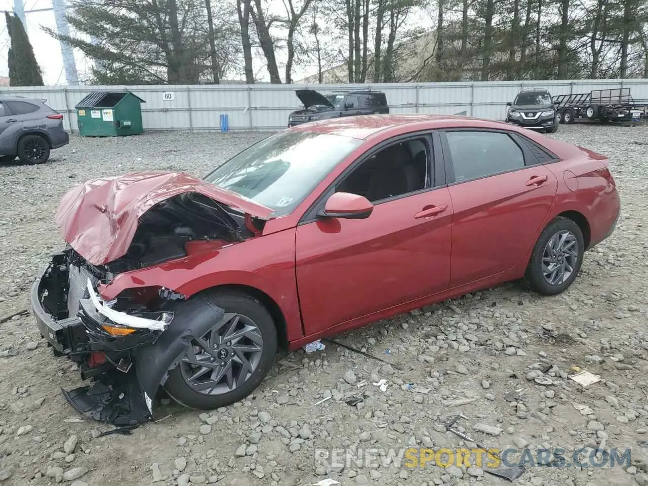 1 Photograph of a damaged car KMHLM4DG5RU729855 HYUNDAI ELANTRA 2024