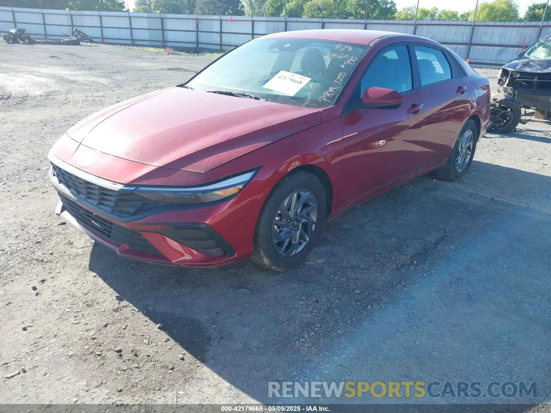 2 Photograph of a damaged car KMHLM4DG5RU817255 HYUNDAI ELANTRA 2024