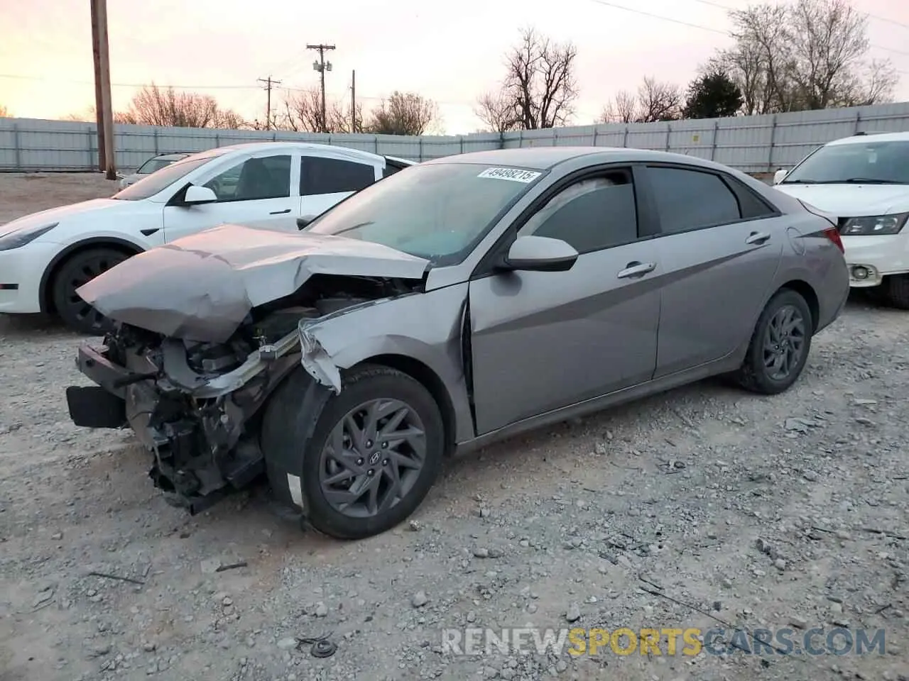 1 Photograph of a damaged car KMHLM4DG6RU700512 HYUNDAI ELANTRA 2024