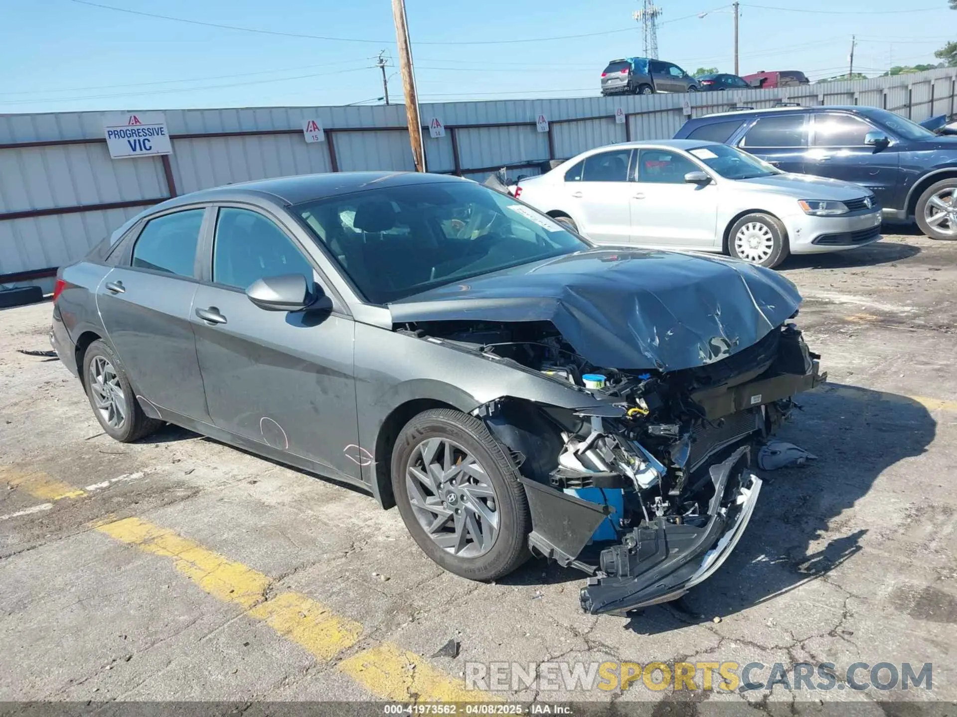 1 Photograph of a damaged car KMHLM4DG6RU754456 HYUNDAI ELANTRA 2024