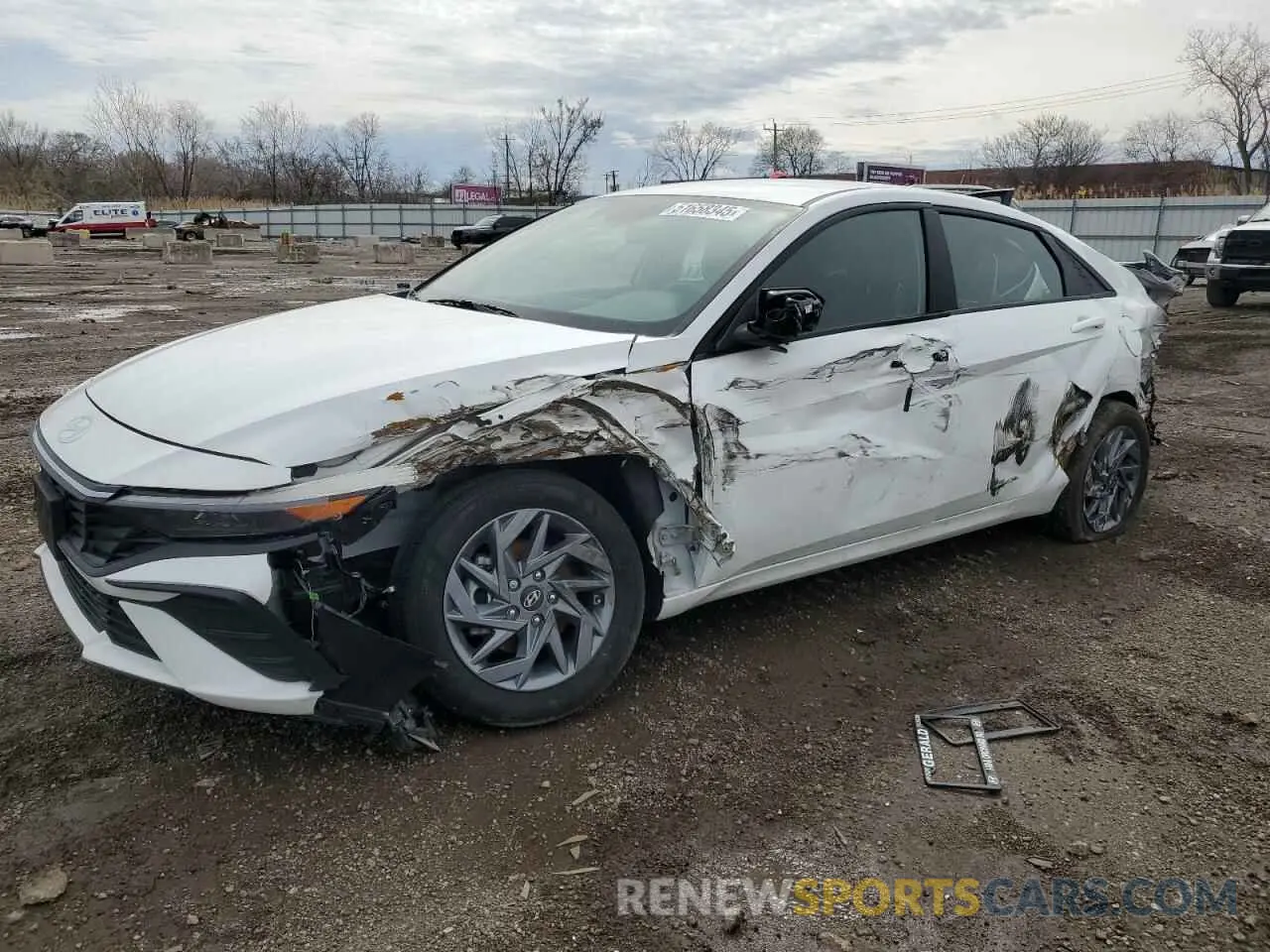 1 Photograph of a damaged car KMHLM4DG7RU642507 HYUNDAI ELANTRA 2024