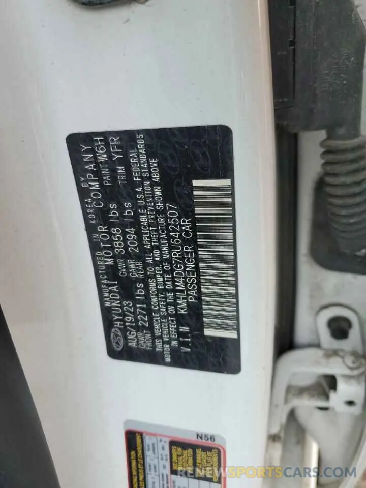 13 Photograph of a damaged car KMHLM4DG7RU642507 HYUNDAI ELANTRA 2024