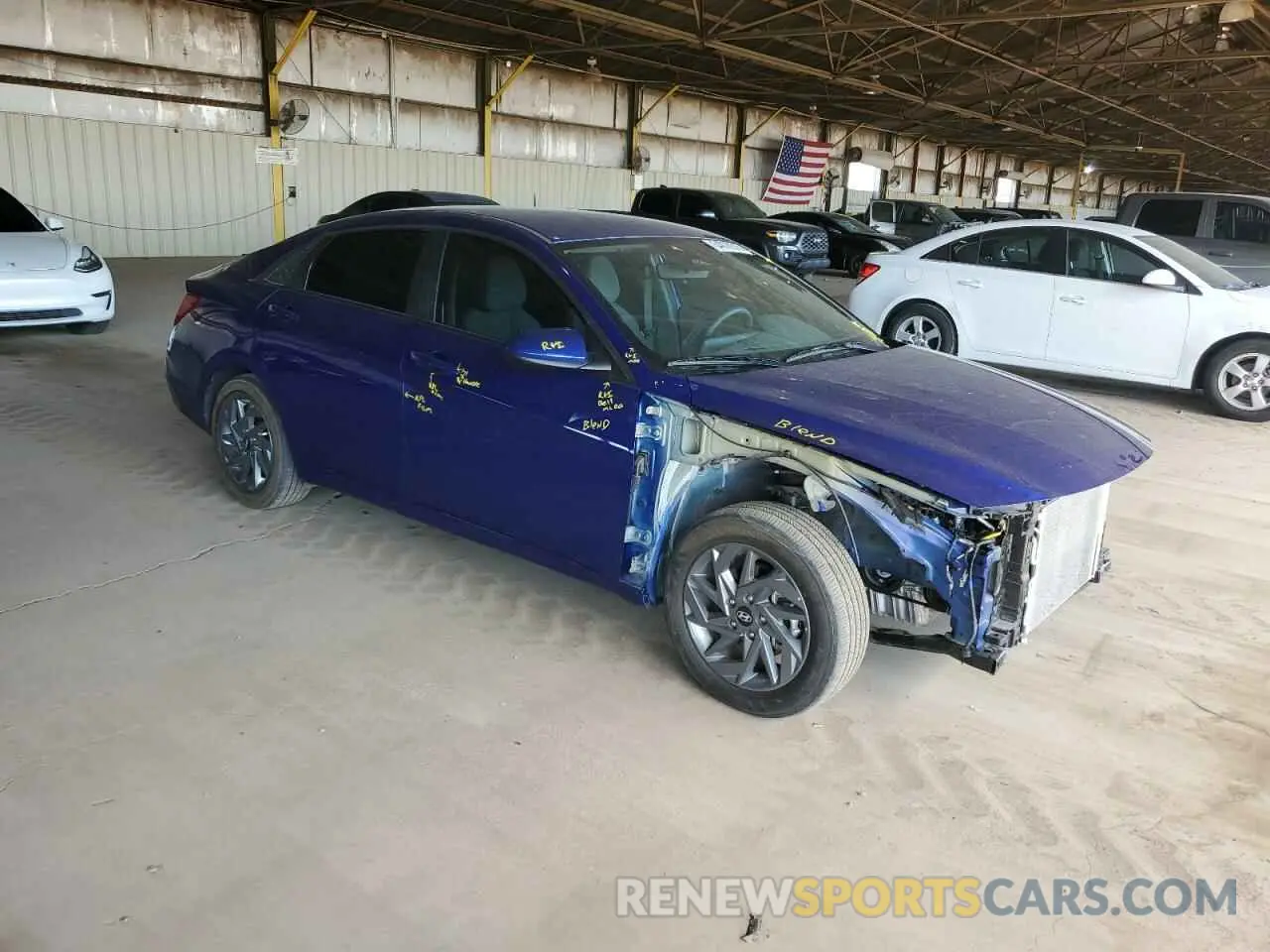 4 Photograph of a damaged car KMHLM4DG7RU675314 HYUNDAI ELANTRA 2024