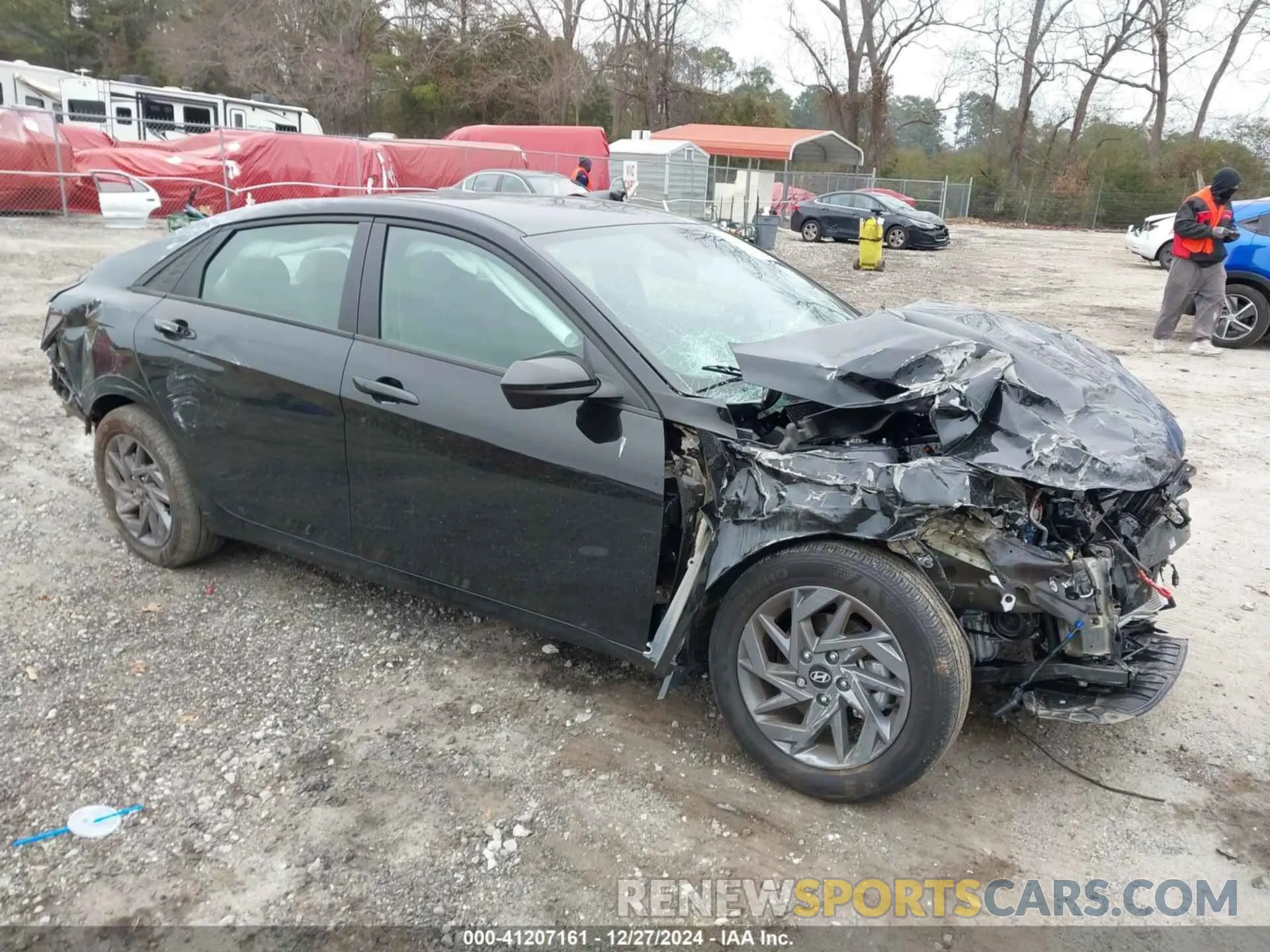 1 Photograph of a damaged car KMHLM4DG7RU706223 HYUNDAI ELANTRA 2024