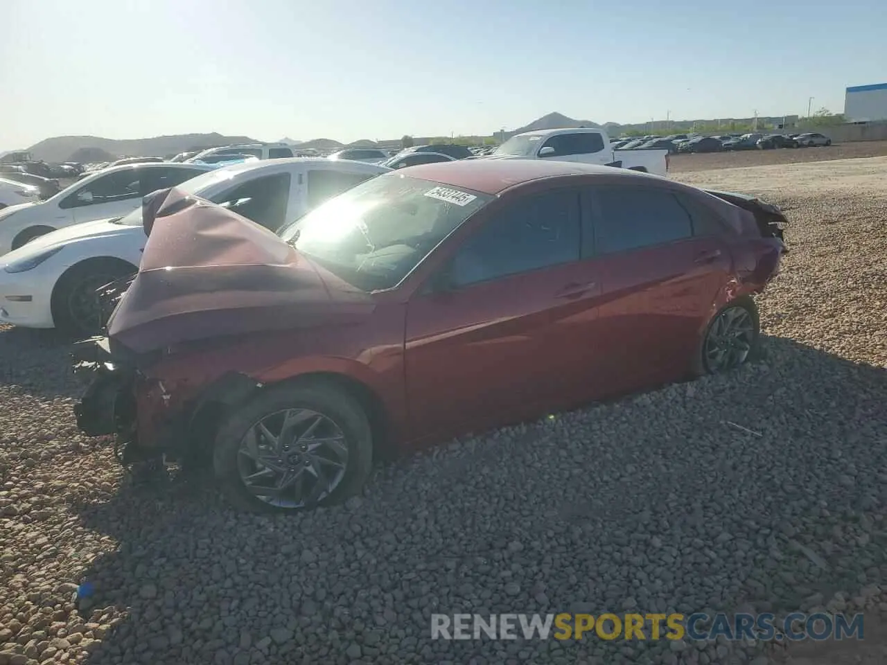 1 Photograph of a damaged car KMHLM4DG7RU709168 HYUNDAI ELANTRA 2024
