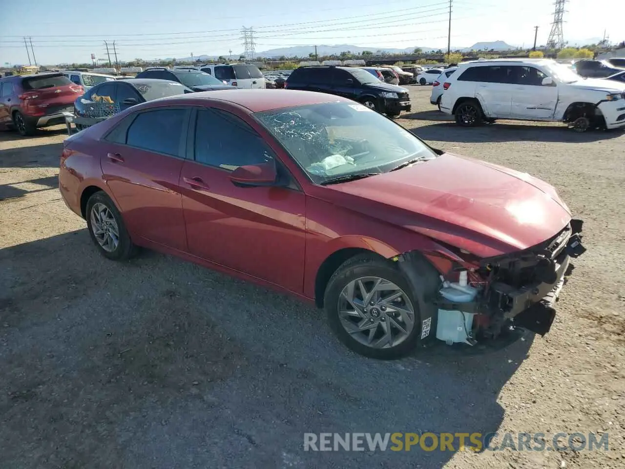 4 Photograph of a damaged car KMHLM4DG7RU761240 HYUNDAI ELANTRA 2024