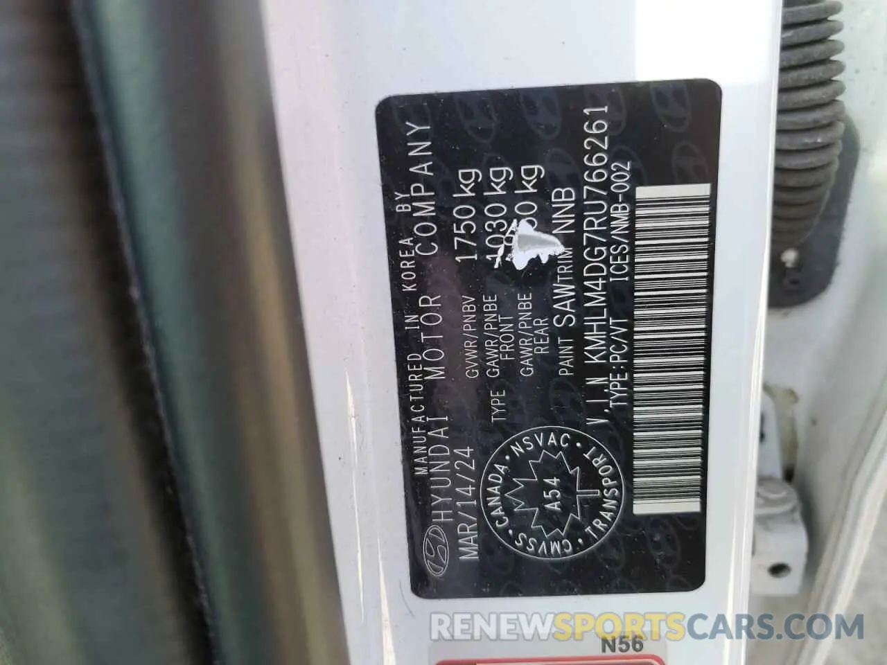 13 Photograph of a damaged car KMHLM4DG7RU766261 HYUNDAI ELANTRA 2024