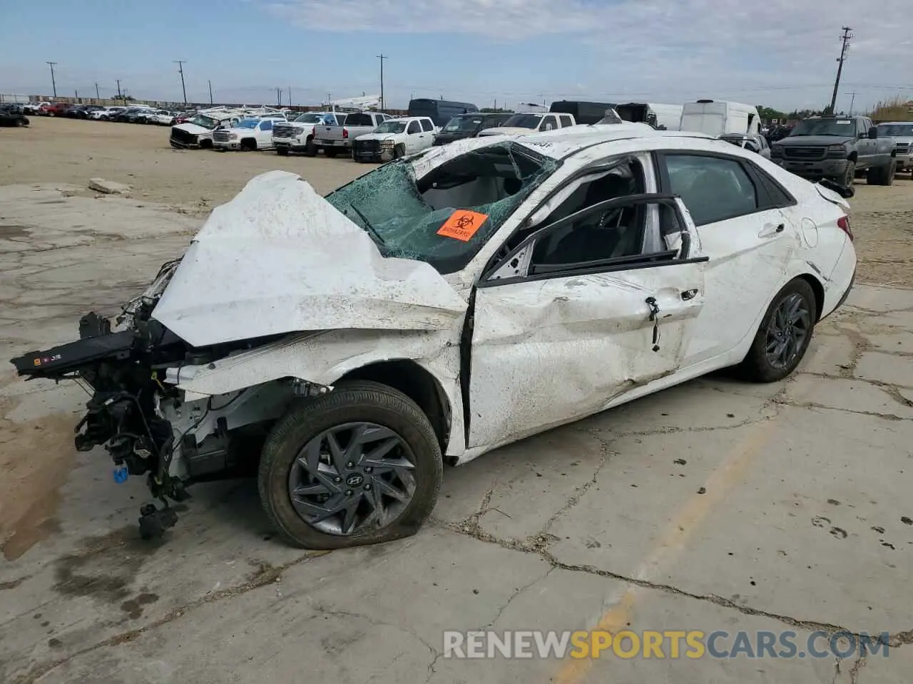 1 Photograph of a damaged car KMHLM4DG7RU776451 HYUNDAI ELANTRA 2024