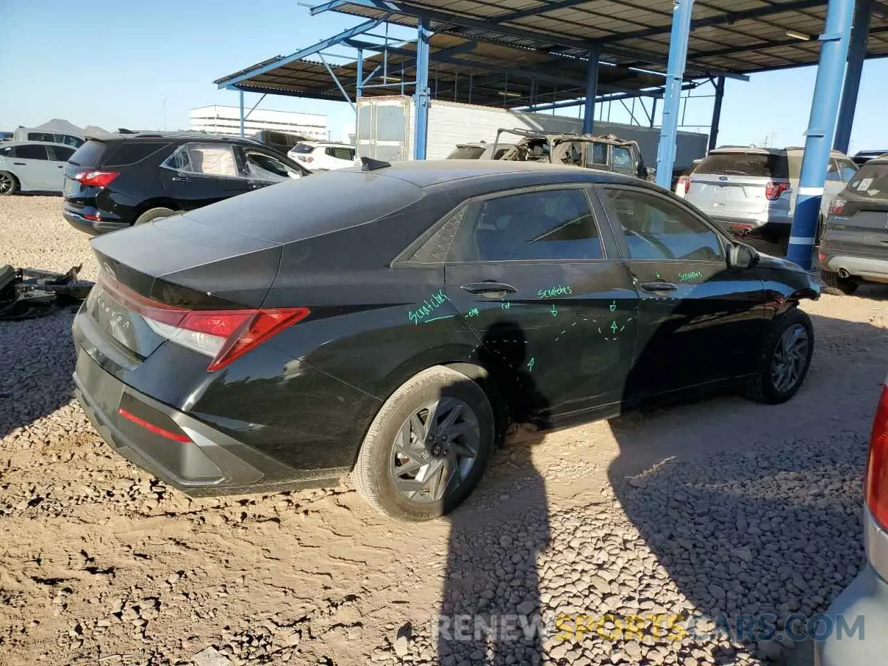 3 Photograph of a damaged car KMHLM4DG7RU807035 HYUNDAI ELANTRA 2024