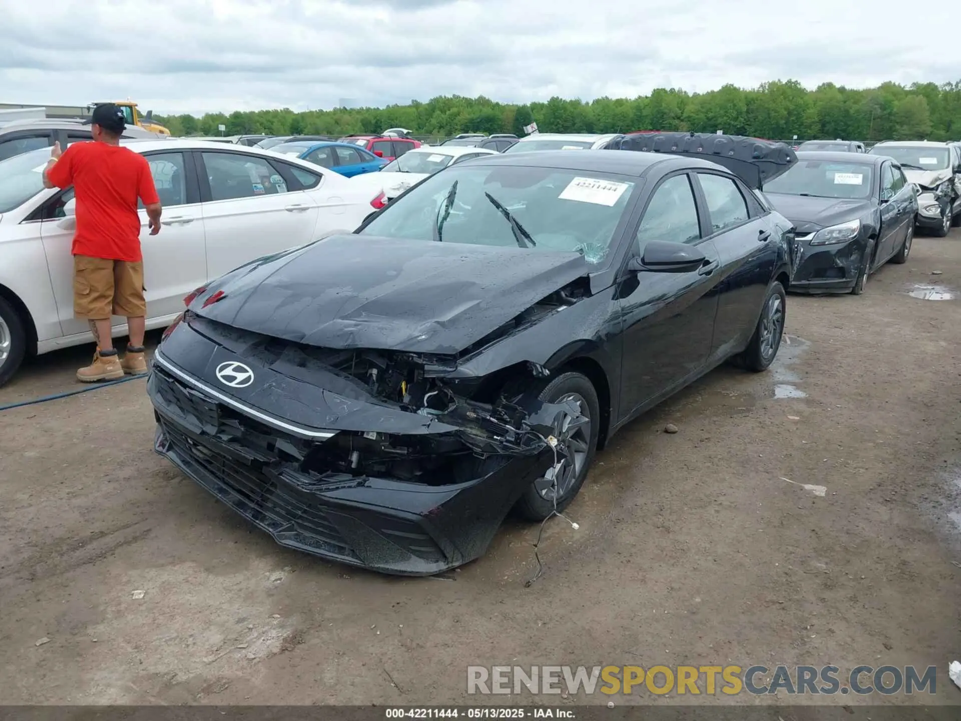 2 Photograph of a damaged car KMHLM4DG8RU690033 HYUNDAI ELANTRA 2024