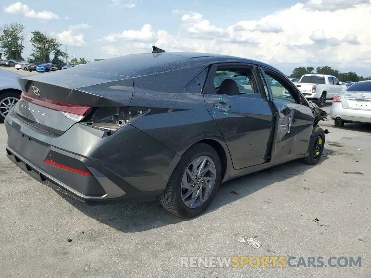 3 Photograph of a damaged car KMHLM4DG8RU706389 HYUNDAI ELANTRA 2024
