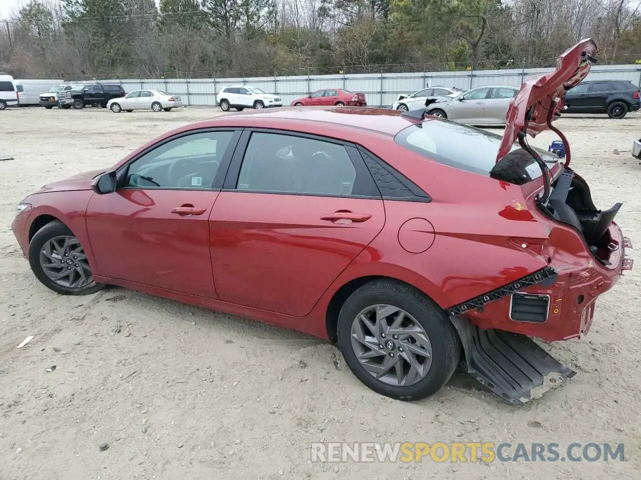 2 Photograph of a damaged car KMHLM4DG8RU733639 HYUNDAI ELANTRA 2024