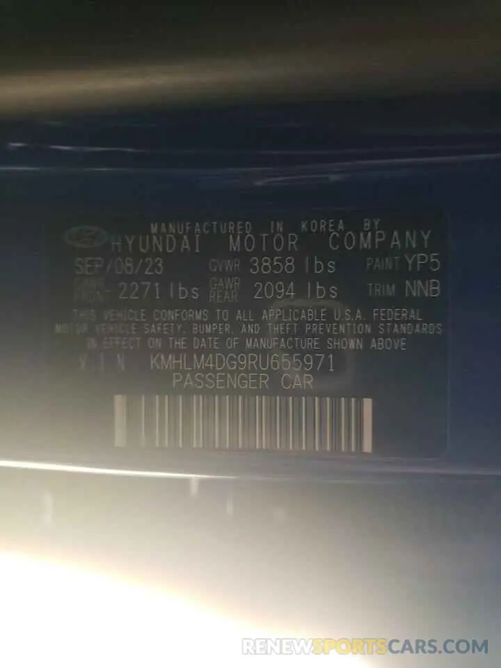 12 Photograph of a damaged car KMHLM4DG9RU655971 HYUNDAI ELANTRA 2024