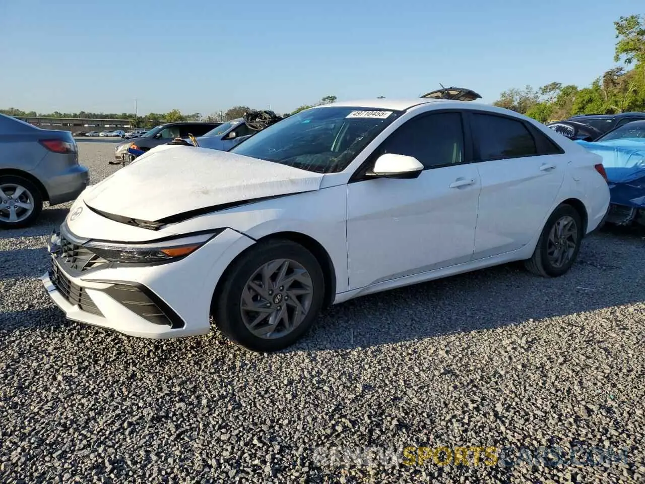 1 Photograph of a damaged car KMHLM4DG9RU680045 HYUNDAI ELANTRA 2024