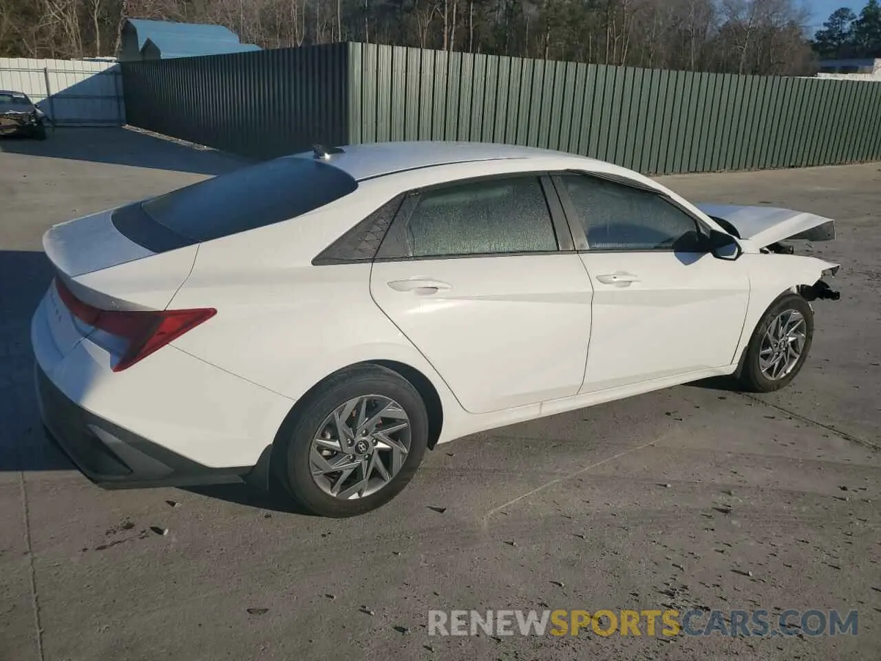 3 Photograph of a damaged car KMHLM4DG9RU750188 HYUNDAI ELANTRA 2024