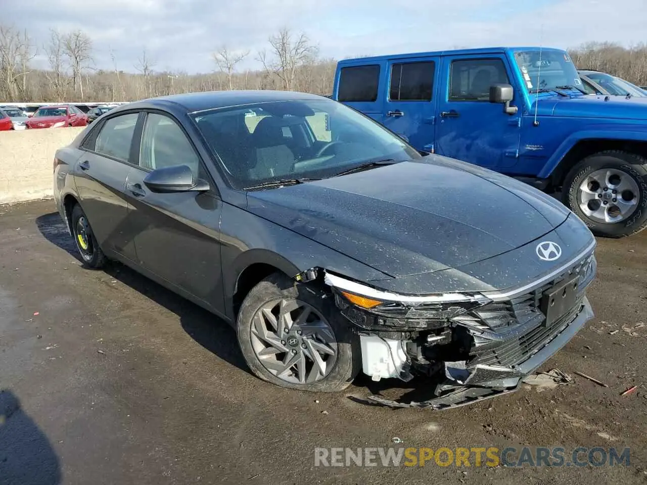 4 Photograph of a damaged car KMHLM4DG9RU760624 HYUNDAI ELANTRA 2024