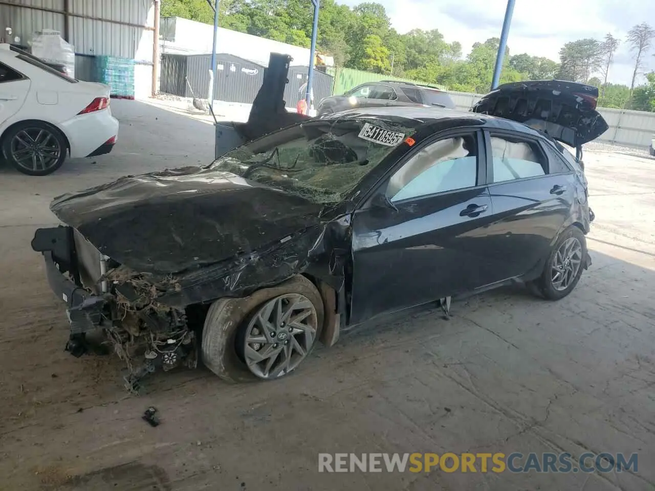 1 Photograph of a damaged car KMHLM4DG9RU798421 HYUNDAI ELANTRA 2024