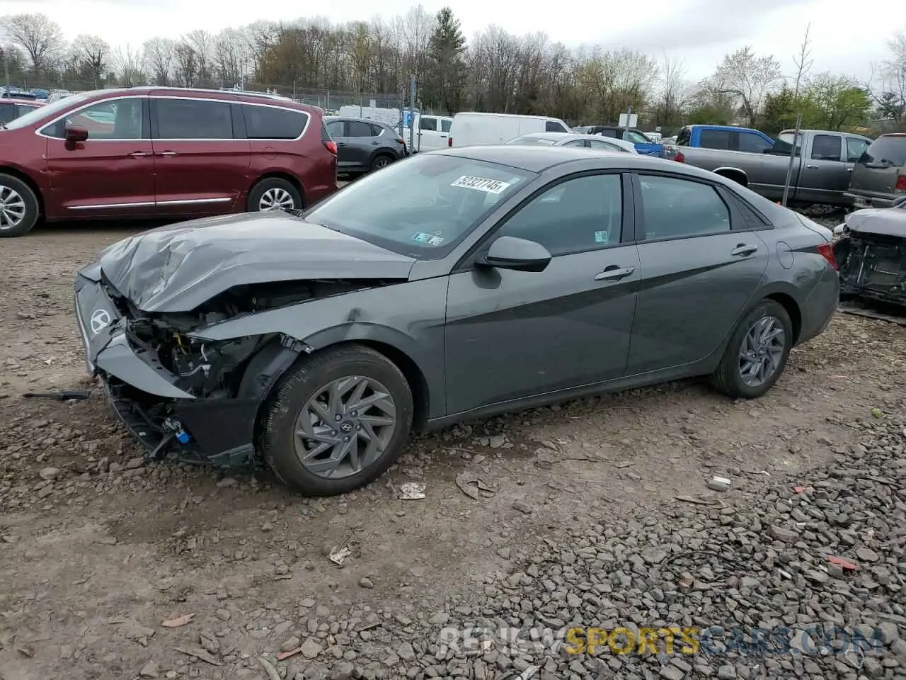 1 Photograph of a damaged car KMHLM4DG9RU847309 HYUNDAI ELANTRA 2024