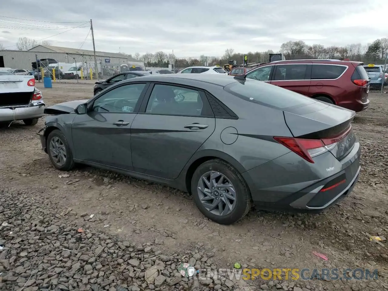 2 Photograph of a damaged car KMHLM4DG9RU847309 HYUNDAI ELANTRA 2024