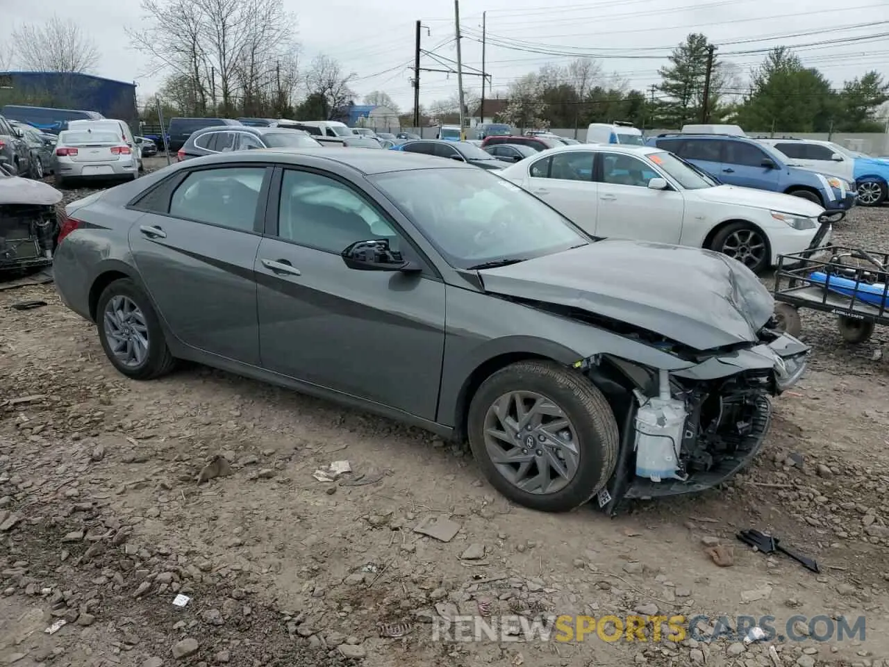 4 Photograph of a damaged car KMHLM4DG9RU847309 HYUNDAI ELANTRA 2024