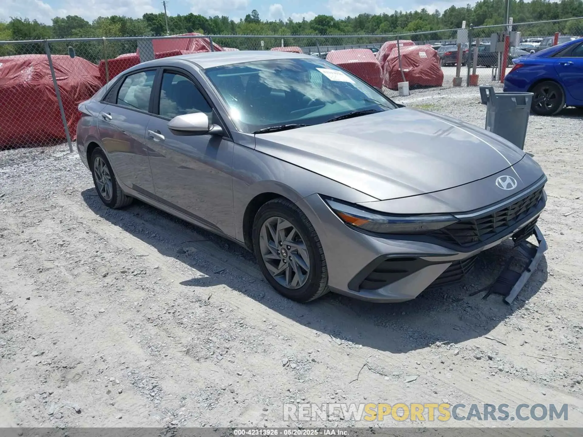 1 Photograph of a damaged car KMHLM4DGXRU640153 HYUNDAI ELANTRA 2024